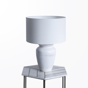 Image Cala Table Lamp, White Patina