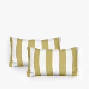 Εικονα Δύο μαξιλάρια stripe χρώμα μουσταρδί